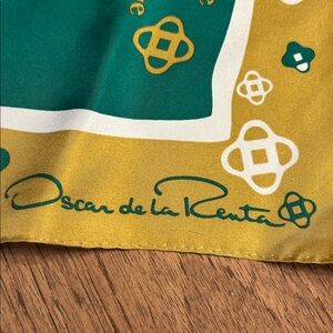 Oscar de la Renta silk scarf